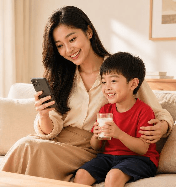 website - son drinks milk - topaz 1